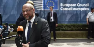 Schulz estime que la "fin de l'ère Syriza" serait "une chance pour la Grèce" Schulz estime que la "fin de l'ère Syriza" serait "une chance pour la Grèce".