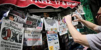 Grèce: Les coups bas médiatiques de la campagne Grèce: Les coups bas médiatiques de la campagne.