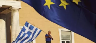La Grèce et l'euro, un mariage raté Crédits photo : YANNIS BEHRAKIS/REUTERS