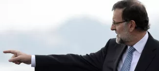 Mariano Rajoy se pose en exemple face au populisme de Syriza Crédits photo : MIGUEL RIOPA/AFP