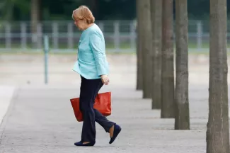 Angela Merkel, grande perdante du scrutin grec Angela Merkel, grande perdante du scrutin grec.