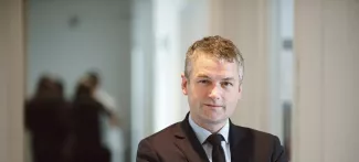Jérôme Sainte-Marie : «La crise grecque pèsera sur les régionales» Jérôme Sainte-Marie. Crédits photo : BERTRAND LANGLOIS/AFP