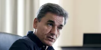 Euclide Tsakalotos, ministre grec des Finances (Crédits : © Alkis Konstantinidis / Reuter)


