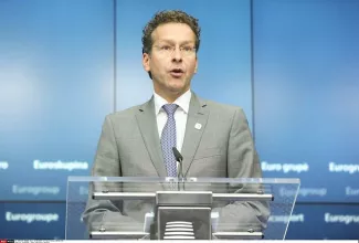 Une « décision majeure » pourrait intervenir lors de la réunion d'urgence des ministres des Finances samedi, ajoute le président de l'Eurogroupe Jeroen Dijsselbloem - SIPA


