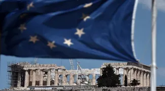 Grèce : les points clefs de la négociation et de l'accord Le gouvernement grec a « livré jusqu'au bout un combat juste », qui a débouché sur un « accord difficile », a déclaré le Premier ministre grec, Alexis Tsipras - AFP PHOTO /ARIS MESSINIS