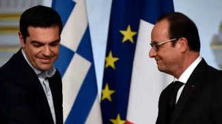 Ce que prévoit l'accord conclu entre la Grèce et la zone euro Le Premier ministre grec Alexis Tsipras et François Hollande à l'Elysée, le 4 février 2015
