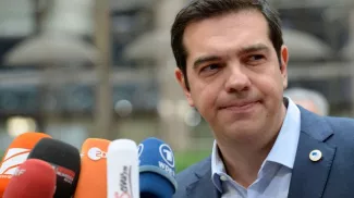 Grèce: Alexis Tsipras remanie son gouvernement Le Premier ministre grec Alexis Tsipras le 12 juillet 2015 à Bruxelles