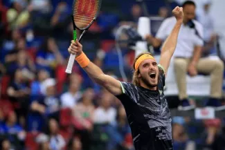 Tennis - Shanghai : Stefanos Tsitsipas signe une grande première après sa victoire sur Novak Djokovic Tennis - Shanghai : Stefanos Tsitsipas signe une grande première après sa victoire sur Novak Djokovic.