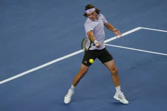 Stefanos Tsitsipas aime bien Marseille. (F. Porcu/L'Équipe)


