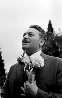 Manolis Glezos en 1964 en Ukraine.


