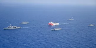 Regain de tensions entre la Grèce et la Turquie en Méditerranée orientale Regain de tensions entre la Grèce et la Turquie en Méditerranée orientale.