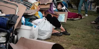 Premier cas de Covid-19 dans un camp de migrants sur une île grecque Premier cas de Covid-19 dans un camp de migrants sur une île grecque.