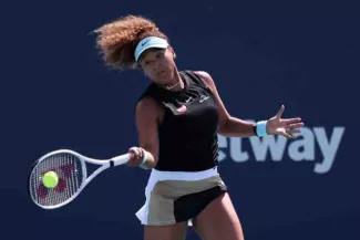 Tennis : Maria Sakkari stoppe Naomi Osaka à Miami La série de victoires de Naomi Osaka s'arrête à 23. (Geoff Burke/Usa today sports)