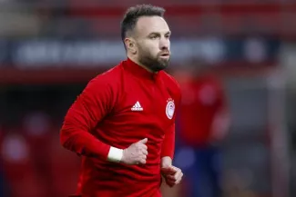 Foot : Mathieu Valbuena est sur le banc de l'Olympiakos pour le match de Ligue Europa à Francfort Mathieu Valbuena est bien sur la feuille de match à Francfort. (Focus Images/Presse Sports)