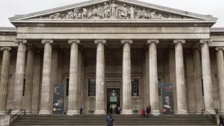 Au British Museum, des fuites d'eau menacent les marbres du Parthénon La Grèce et l'Angleterre continuent de se livrer un bras de fer concernant les marbres du Parthénon exposés au British Museum. Findler Rick/PA Photos/ABACA
