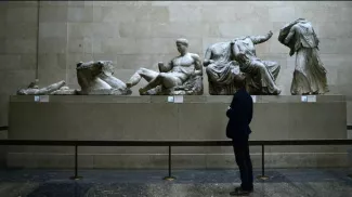 Les marbres du Parthénon exposés au British Museum à Londres. Dylan Martinez/REUTERS



