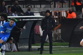 Foot - C4 - PAOK - Razvan Lucescu (entraîneur du PAOK) : « Maintenant, je suis supporter de Marseille » Razvan Lucescu, l'entraîneur du PAOK. (A. Réau/L'Équipe)