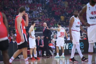 Basket - Euroligue (H) - Sasa Obradovic, après le succès de Monaco contre Olympiakos en Euroligue : « C'est juste une victoire » Sasa Obradovic. (A. Réau/L'Équipe)