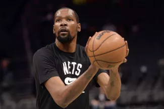 Kevin Durant va assister au match 4 entre Monaco et l'Olympiakos vendredi soir. (S. Sharpe/Presse Sports)


