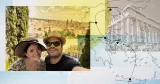Sebastian et Valentine, 4500 euros par mois, préparent un road trip en Grèce, entre «plaisir» et «économies» Sebastian et Valentine, 4500 euros par mois, préparent un road trip en Grèce, entre «plaisir» et «économies».