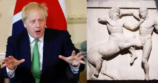 Quand Boris Johnson dénonçait le «pillage» du Parthénon par les Anglais Quand Boris Johnson dénonçait le «pillage» du Parthénon par les Anglais.