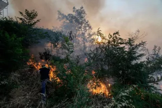 Incendies en Grèce : le feu qui ravage la banlieue nord d'Athènes reste inquiétant Incendies en Grèce : le feu qui ravage la banlieue nord d'Athènes reste inquiétant.