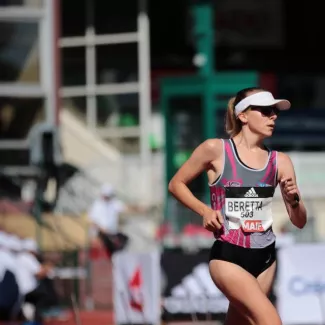 Athlé - Euro (F) - La Grecque Antigoni Ntrismpioti remporte le 20 km marche des Championnats d'Europe, Clémence Beretta 6e Athlé - Euro (F) - La Grecque Antigoni Ntrismpioti remporte le 20 km marche des Championnats d'Europe, Clémence Beretta 6e.