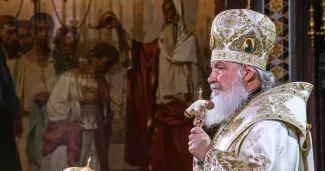Cessez-le-feu en Ukraine : "Le patriarche orthodoxe Kirill veut redorer son blason" Le patriarche russe orthodoxe Kirill le 6 janvier 2019 à Moscou