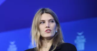 Qatargate: l’ex-vice-présidente du Parlement européen Eva Kaili reste en prison Eva Kaili en Grèce, en avril 2022. Accusée d'avoir participé à un réseau de corruption, elle clame son innocence. — © IMAGO/Giannis Panagopoulos / Eurokinissi / ANE Edition
