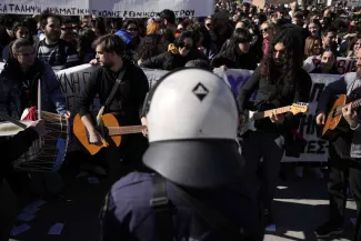 En Grèce, les artistes se révoltent En Grèce, les artistes se révoltent.