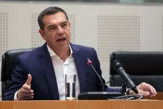 Alexis Tsipras annonce quitter la direction du parti de gauche Syriza Alexis Tsipras annonce quitter la direction du parti de gauche Syriza.
