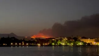 Incendies en Grèce : le premier ministre déclare une «guerre» contre les feux de forêt Incendies en Grèce : le premier ministre déclare une «guerre» contre les feux de forêt.