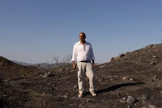 Sur l’île de Rhodes, après les incendies la colère Sur l’île de Rhodes, après les incendies la colère.