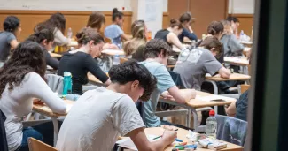 A lycée Turgot à Paris, ce mardi matin. 