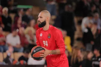 Evan Fournier s'est imposé comme l'option numéro 2 derrière Sasha Vezenkov. (S.Boué/L'Equipe)