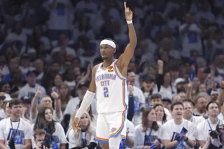 Shai Gilgeous-Alexander pourrait être sacré MVP de la NBA pour la première fois de sa carrière. (A. Adams/Reuters )