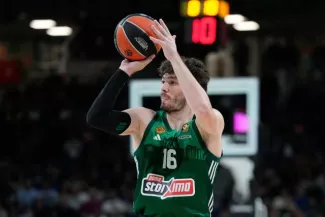 Cedi Osman a été décisif pour le Panathinaïkos. (Oscar J. Barroso/AFP7 / Presse Sports)