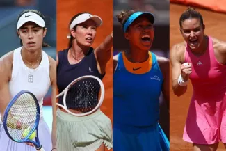 Olga Danilovic, Danielle Collins, Naomi Osaka et Maria Sakkari. (AFP7/Reuters)