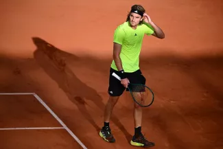 Stefanos Tsitsipas a été battu dès le deuxième tour à Roland-Garros. (P. Lahalle/L'Équipe)