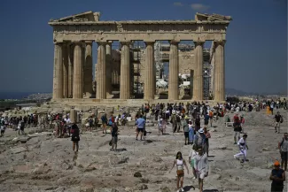 Le mercure devrait atteindre les 42 degrés ce mardi dans certaines régions de Grèce (photo d'archives).