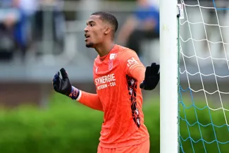 Alban Lafont, sous contrat au FCN jusqu'en 2027, tentera de se relancer au Panathinaïkos où il va être prêté. (T. Groothuis/Presse Sports)