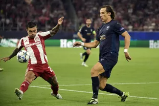 David Luiz évolue désormais à Paphos. (A. Tzortzinis/AFP)
