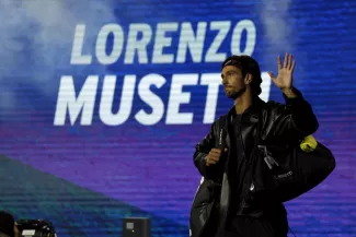 Lorenzo Musetti est encore en course pour les Finales ATP. (G. Burke/Presse Sports)