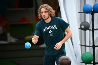Stefanos Tsitsipas n'a plus joué depuis septembre. (P. Lahalle/L'Équipe)