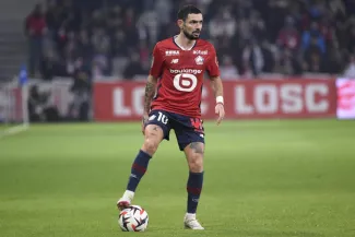 Rémy Cabella alors sous les couleurs du LOSC en février 2025. (HERVIO JEAN MARIE/L'Équipe)