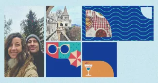 Céline et Antoine, ici à Budapest fin 2025. 