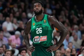 Le retour de Mathias Lessort à la compétition est désormais imminent. (Oscar J. Barroso/Afp7/Presse Sports)