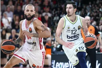 Evan Fournier et Nando De Colo s'affrontent ce vendredi en demi-finales de l'Euroligue. (Icon Sport)