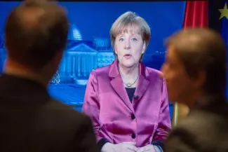 Et si la Grèce sortait de la zone euro Du côté du parti chrétien-démocrate d'Angela Merkel, des élus se sont félicité de cet avertissement aux électeurs grecs. © AFP