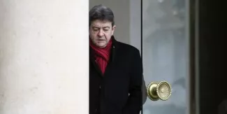 Jean-Luc Mélenchon, à l'Elysée, le 9 janvier. | AFP/PATRICK KOVARIK


